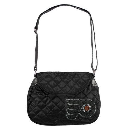 Philadelphia Flyers NHL Sport Noir Quilted Saddlebag