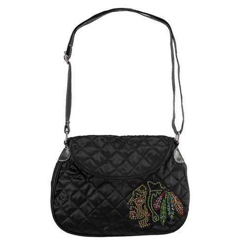 Chicago Blackhawks NHL Sport Noir Quilted Saddlebag