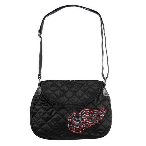 Detroit Red Wings NHL Sport Noir Quilted Saddlebag