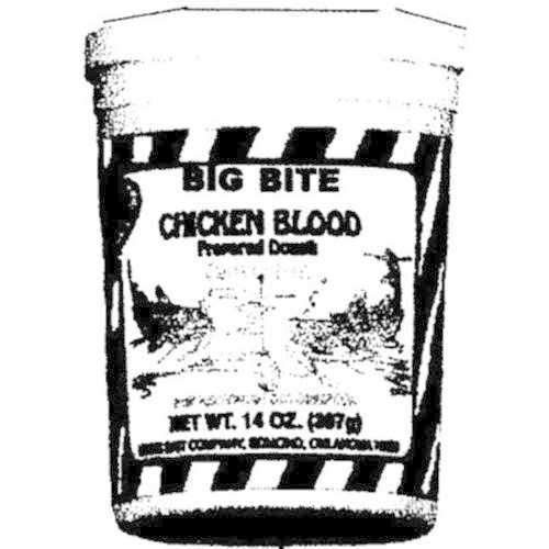 Magic Bait Catfish Big Bite Chckn Blood 4 Tubs/Case 14 Oz