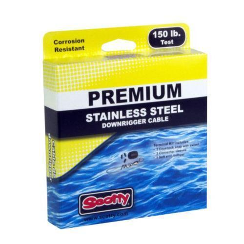 Scotty Premium SS Downrigger Cbl w/Terminal Kit 400ft Spool