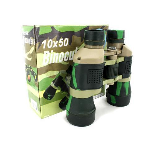 Camouflage binoculars with compass and pouch ( Case of 1 )