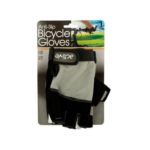 Anti-Slip Bicycle Gloves with Breathable Top Layer ( Case of 6 )