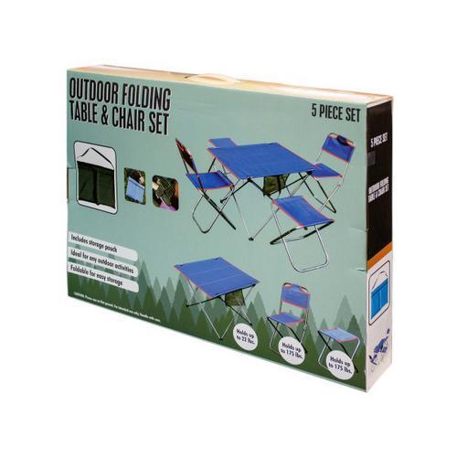 Outdoor Folding Table & Chairs Set ( Case of 1 )