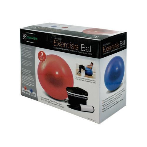 Exercise Ball with Pump Set ( Case of 3 )