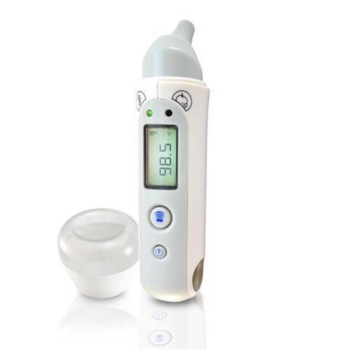 Bluetooth Infrared Ear & Body Digital Thermometer with Downloadable 'Pyle Health' Application, LCD Display and Safe for All Ages