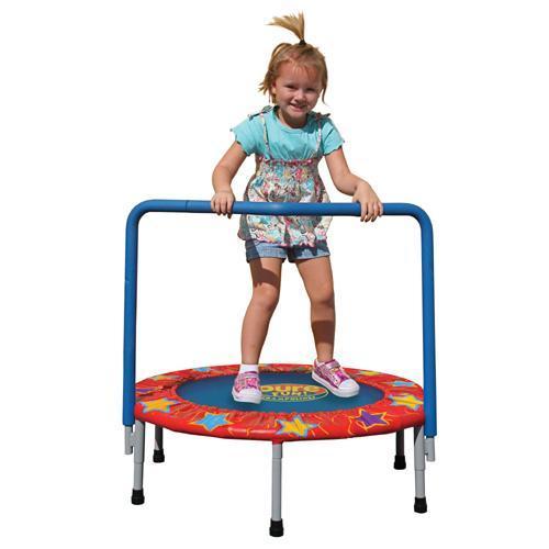 36 Kids Mini Trampoline w Handrail"