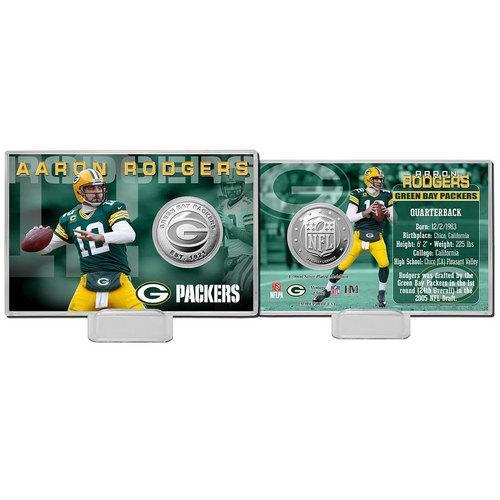 Aaron Rodgers Silver Coin Card