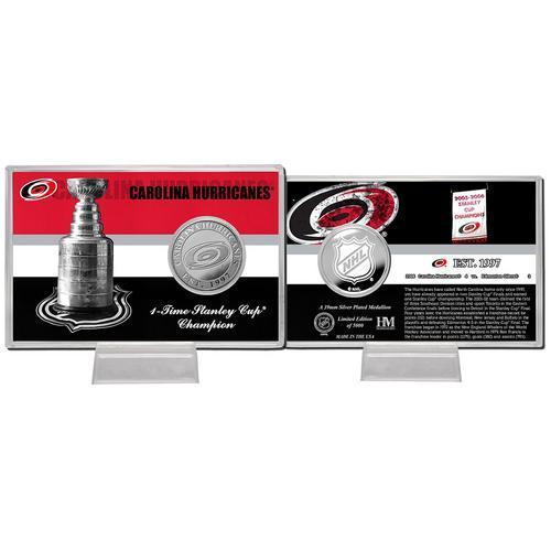 Carolina Hurricanes Stanley Cup inHistoryin Silver Coin Card