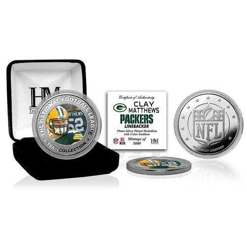 Clay Matthews Silver Color Coin