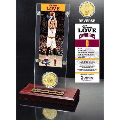 Kevin Love Ticket &amp; Bronze Coin Acrylic Desk Top