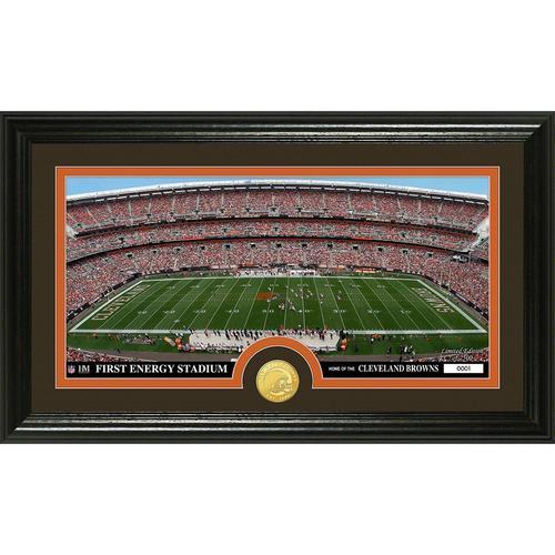 Cleveland Browns inStadiumin Bronze Coin Panoramic Photo Mint