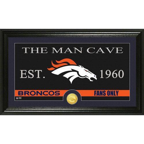 Denver Broncos The Man Cave" Bronze Coin Panoramic Photo Mint"