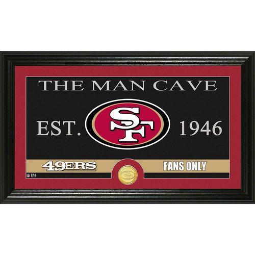 San Francisco 49ers The Man Cave" Bronze Coin Panoramic Photo Mint"