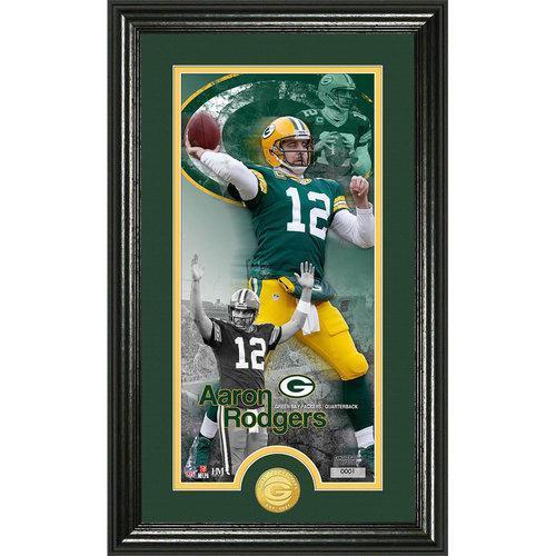 Aaron Rodgers Supreme" Bronze Coin Panoramic Photo Mint"