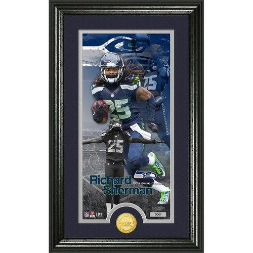 Richard Sherman Supreme" Bronze Coin Panoramic Photo Mint"