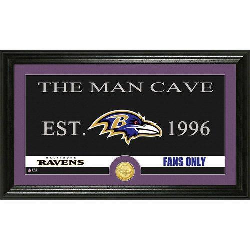 Baltimore Ravens Man Cave" Bronze Coin Panoramic Photo Mint"