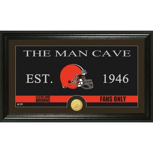 Cleveland Browns Man Cave" Bronze Coin Panoramic Photo Mint"