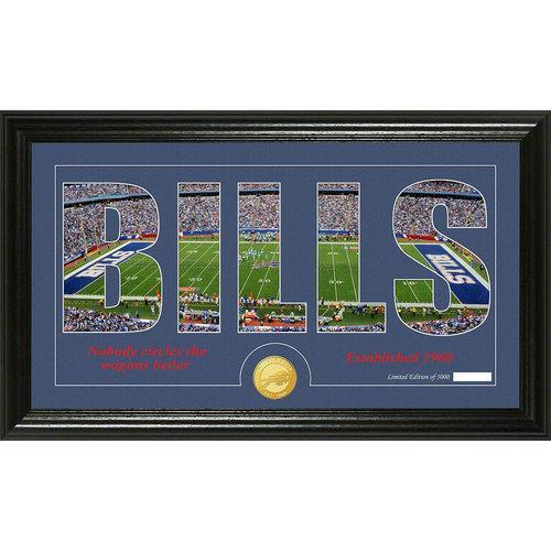 Buffalo Bills Silhouette" Bronze Coin Panoramic Photo Mint"