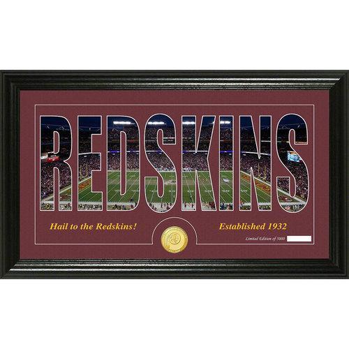 Washington Redskins Silhouette" Bronze Coin Panoramic Photo Mint"