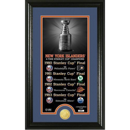 New York Islanders Legacy" Supreme Bronze Coin Panoramic Photo Mint"