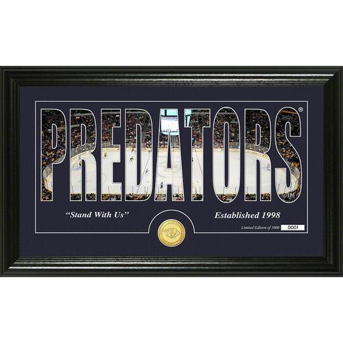 Nashville Predators Silhouette" Bronze Coin Panoramic Photo Mint"