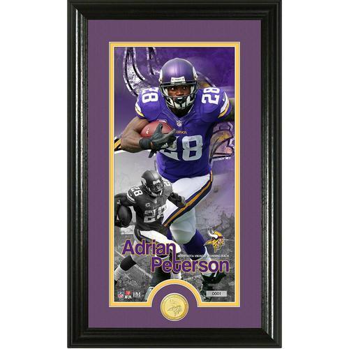 Adrian Peterson Supreme" Bronze Coin Panoramic Photo Mint"