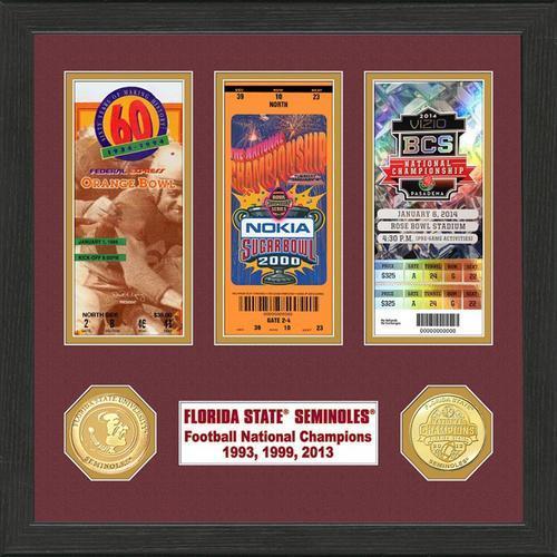 Florida State 2014 BCS National Champions Ticket and Coin Collection